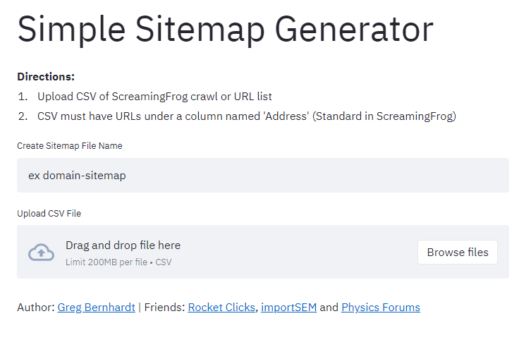 sitemap generator app